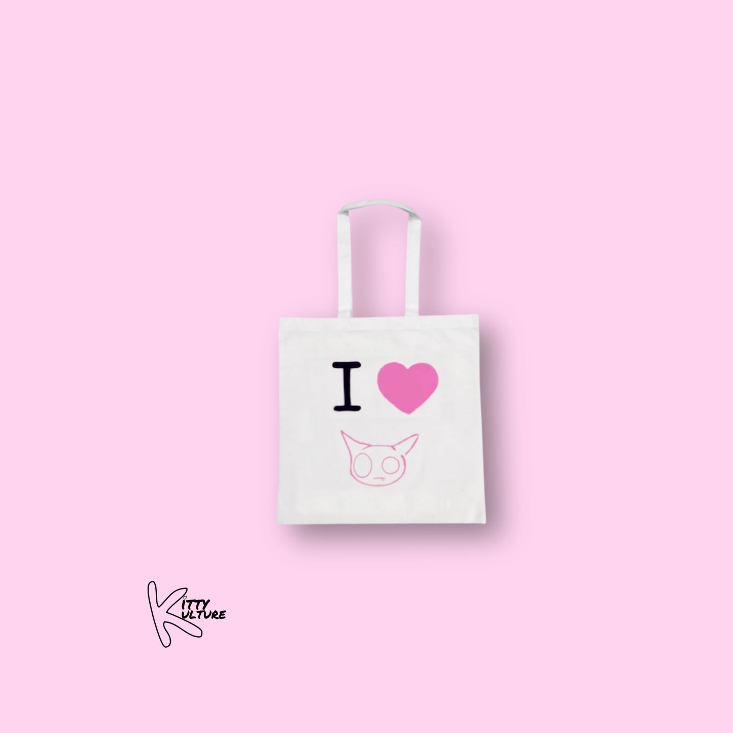 I HEART KITTY: MINI TOTE BAG