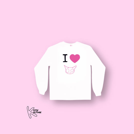 I HEART KITTY: LONG SLEEVE SHIRT