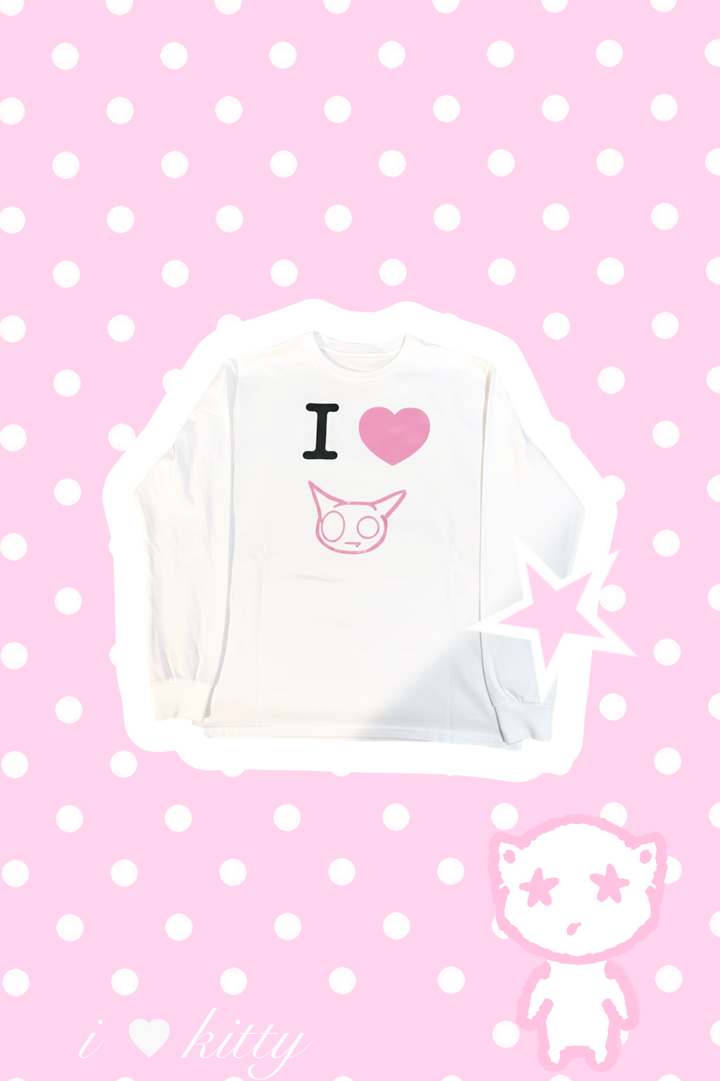 I ♡ KITTY: LONG SLEEVE SHIRT