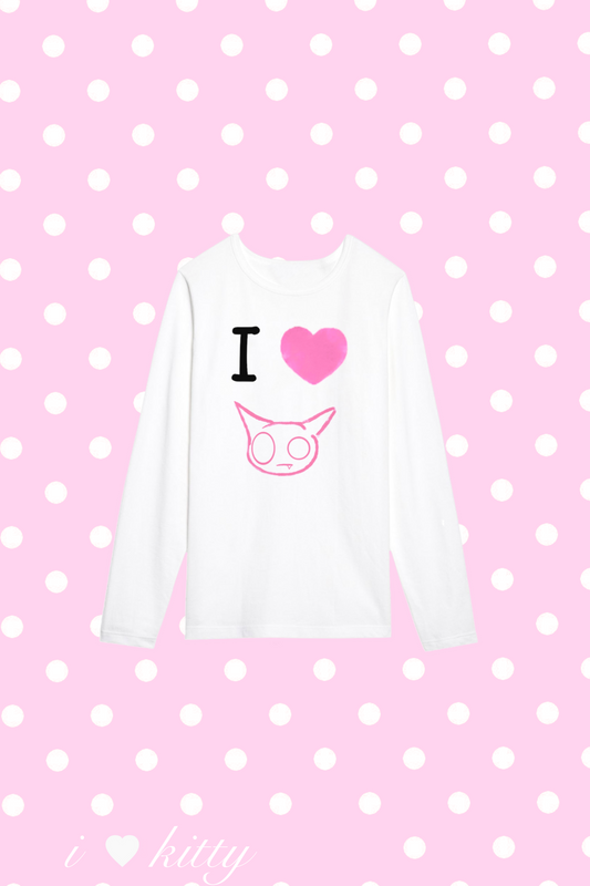 I ♡ KITTY: LONG SLEEVE SHIRT