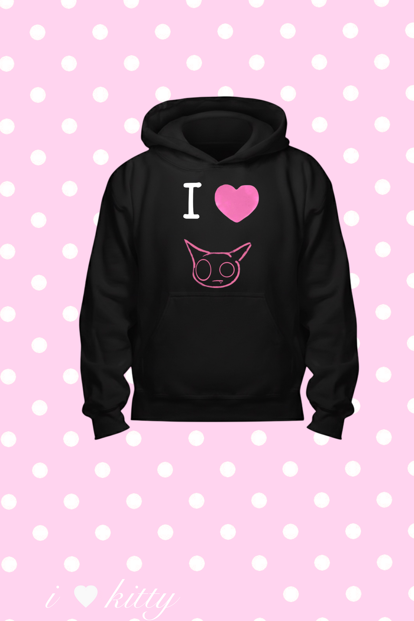 I ♡ KITTY: HOODIE